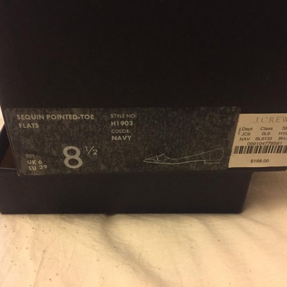 J.Crew Sequin Pointed- Toe Flats - Picture 4 of 4